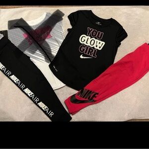 NO WHITE SHIRT NIKE girls outfit bundle